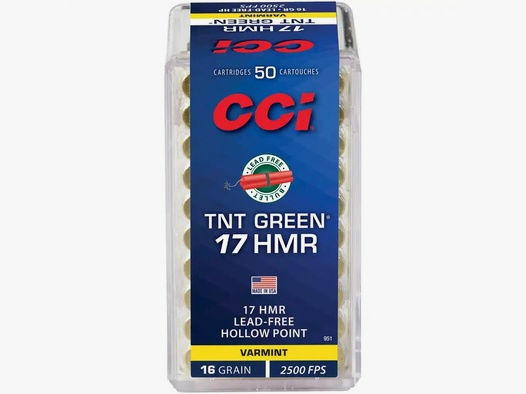 CCI	 TNT Green HP 16 grs - 50Stk