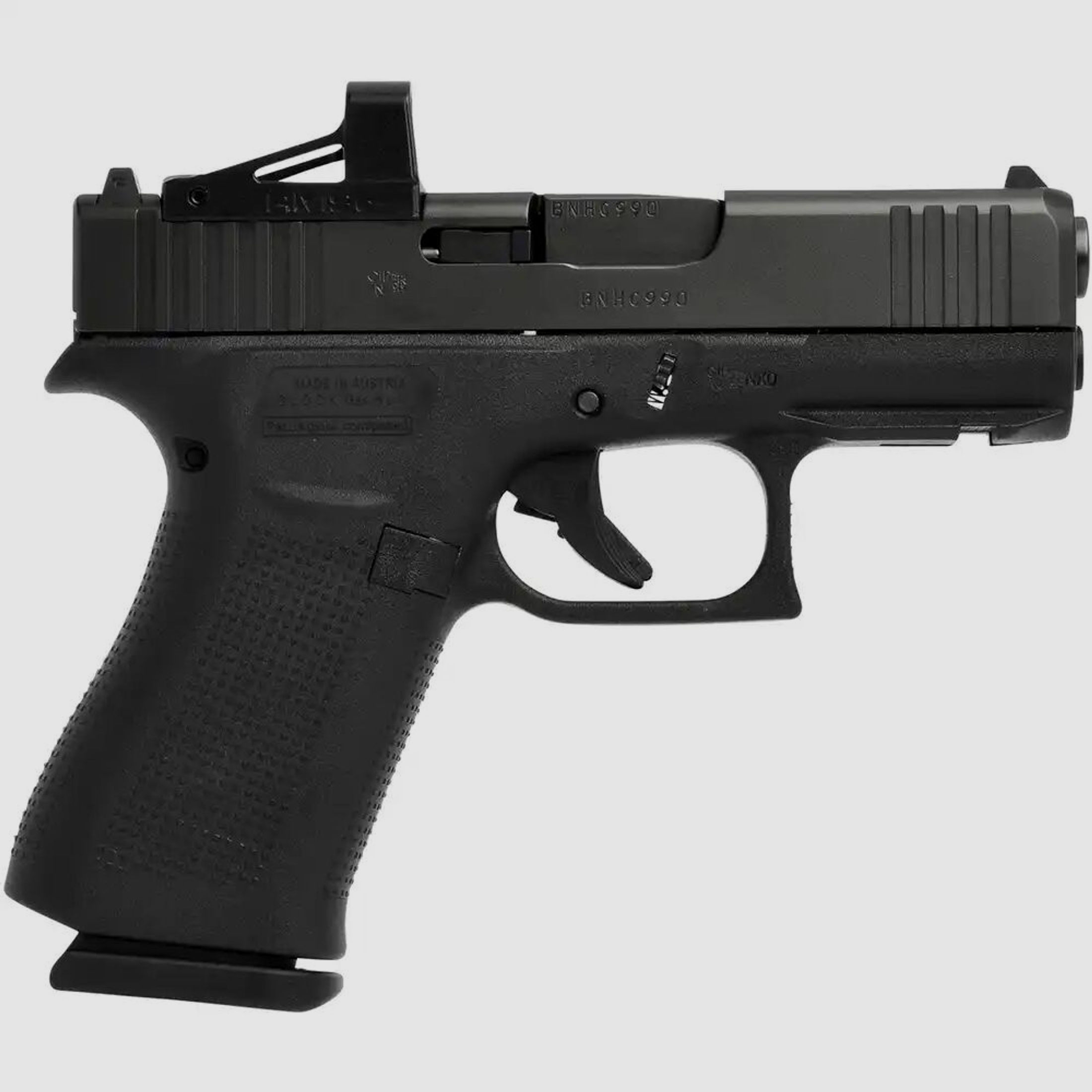 Glock	 Glock 43X mit montiertem RMSc Shield Red Dot