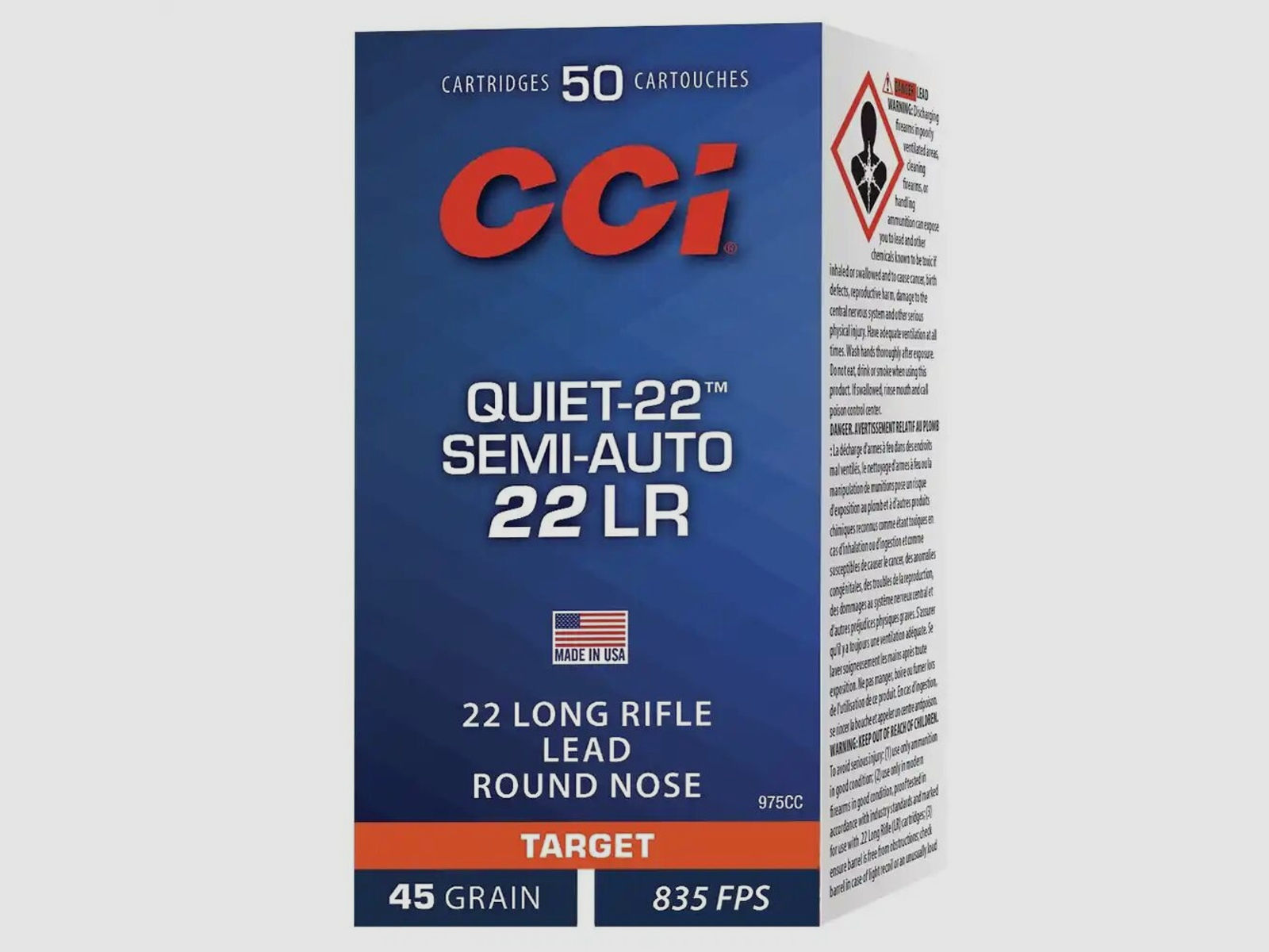 CCI	 .22 lfB. CCI Quiet LRN 40 grs - 50 St