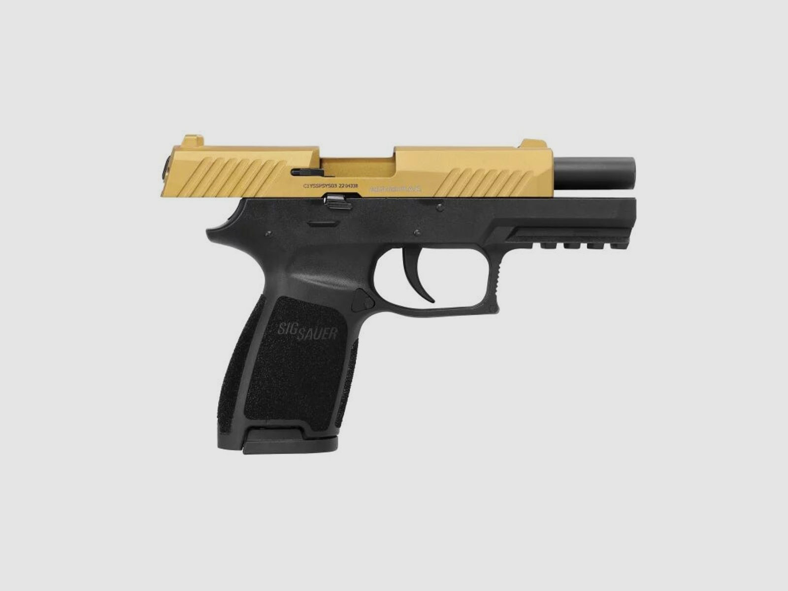 Sig Sauer	 Schreckschuss Pistole P320 Gold - 9mm P.A.K.