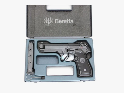 Beretta 92FS mit Box und 2tem Magazin	 9mmLuger