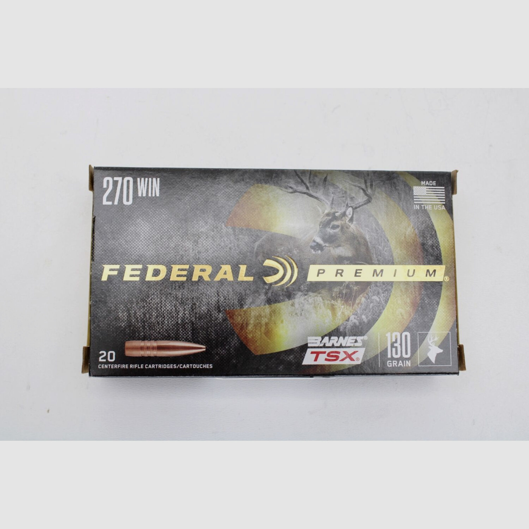 Federal Premium .270Win Barnes TSX 130grain BLEIFREI 20er Pack