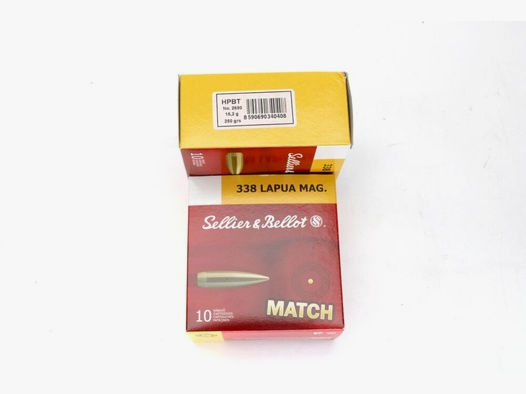 Sellier & Bellot S&B Match .338 Lapua Mag. mit 16,2g / 250gr. 10er Pack