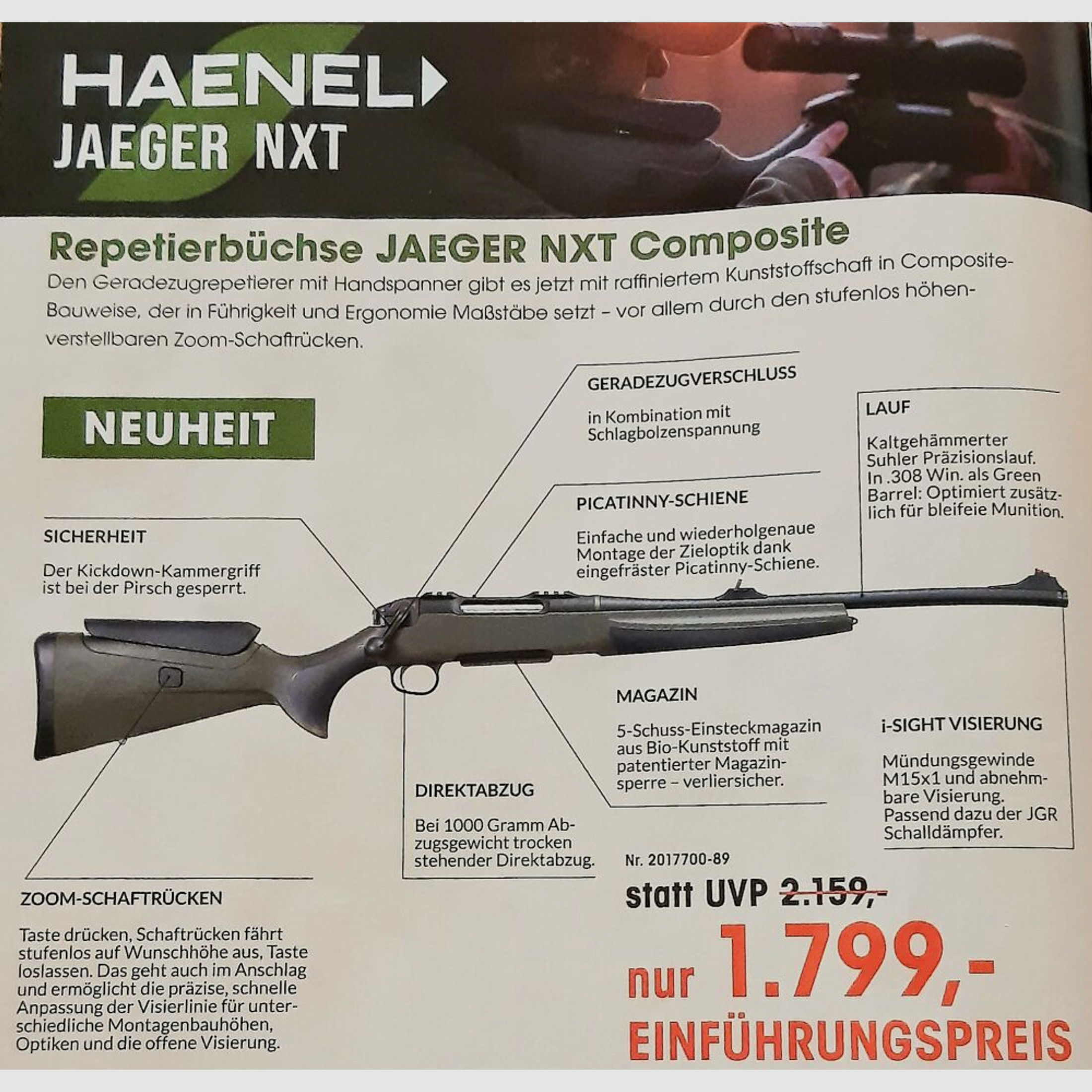 Haenel	 Jaeger NXT Composite .30-06 Spr.