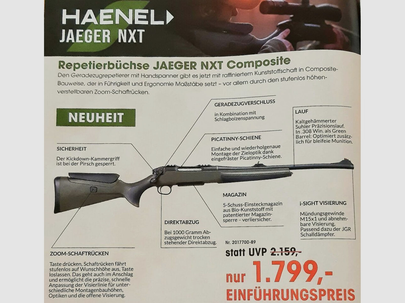 Haenel	 Jaeger NXT Composite .308 Win.