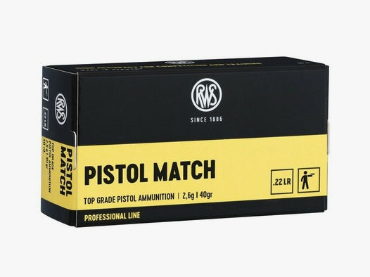 RWS	 40grs Pistol Match 50STK .22lr