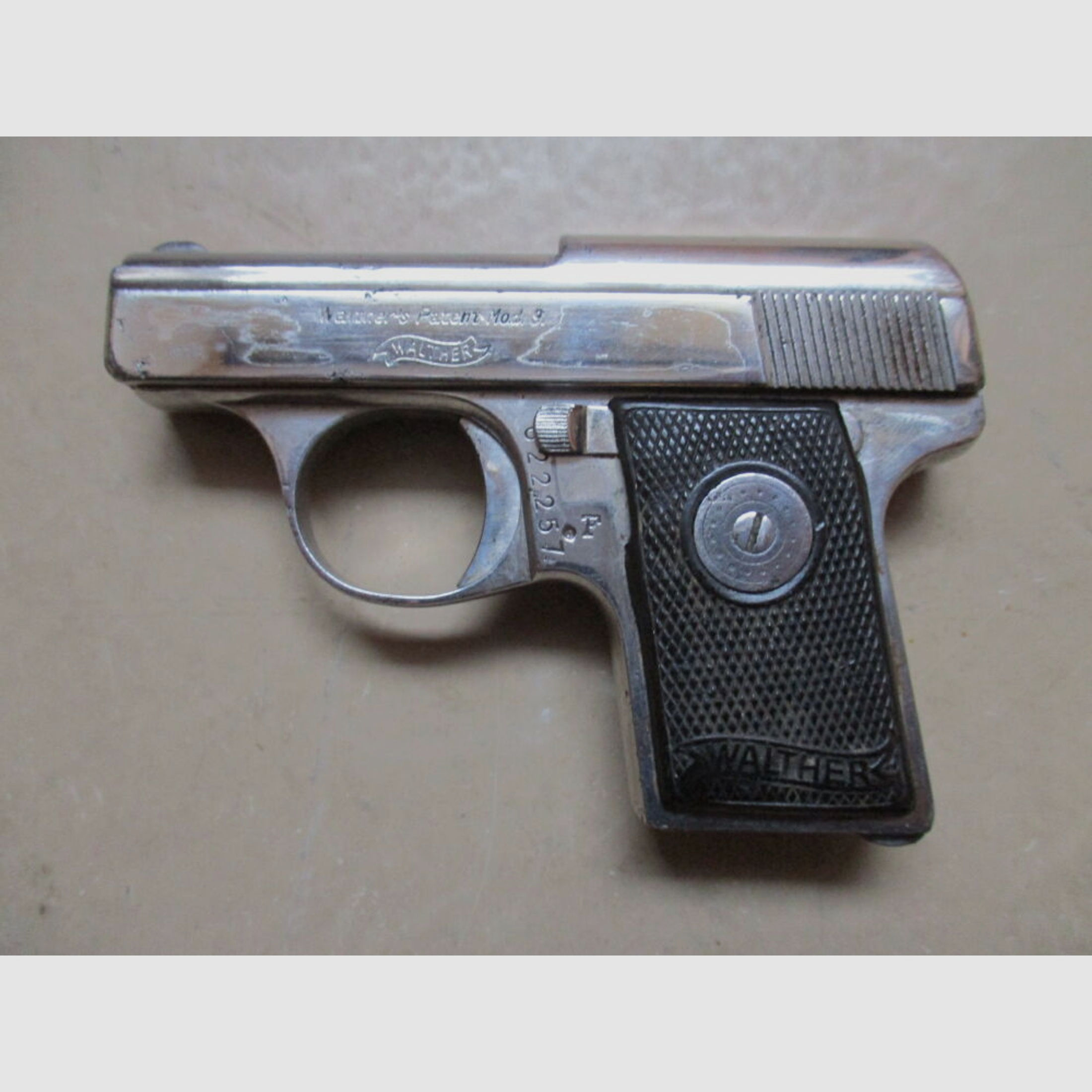 Pistole Walther Mod. 9 Nickel 6,35 mm	 9