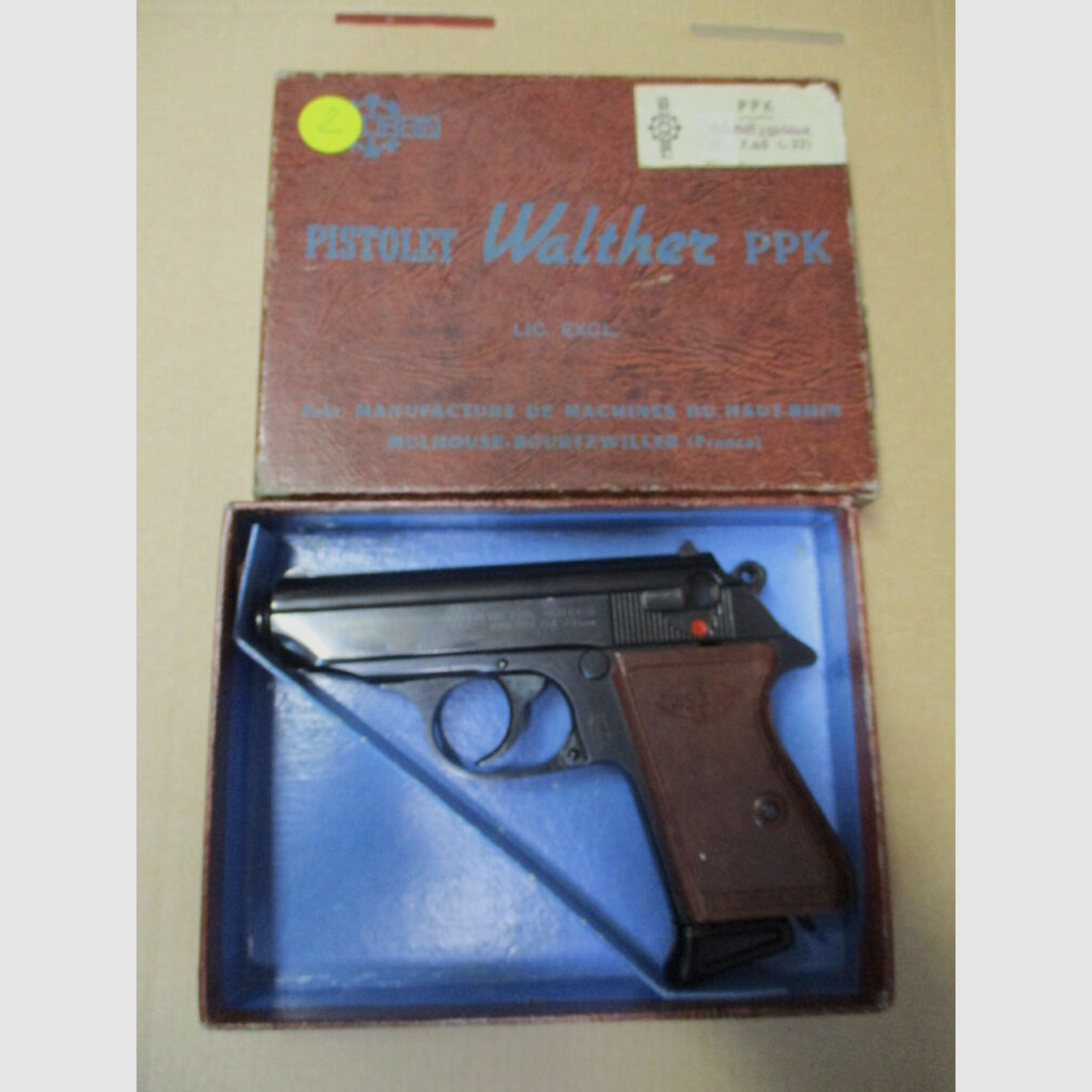 Pistole Manurhin Mod. Walther PPK Polizei Bayern 7,65 mm	 PPK