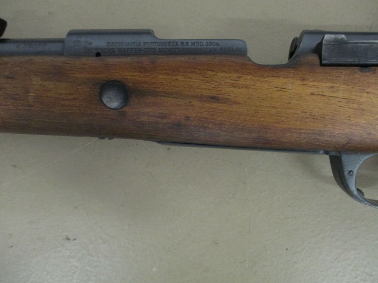 Repetiergewehr DWM 1904 für Portugal -ehemaliger Einzellader- m. Jagdschaft	 1904