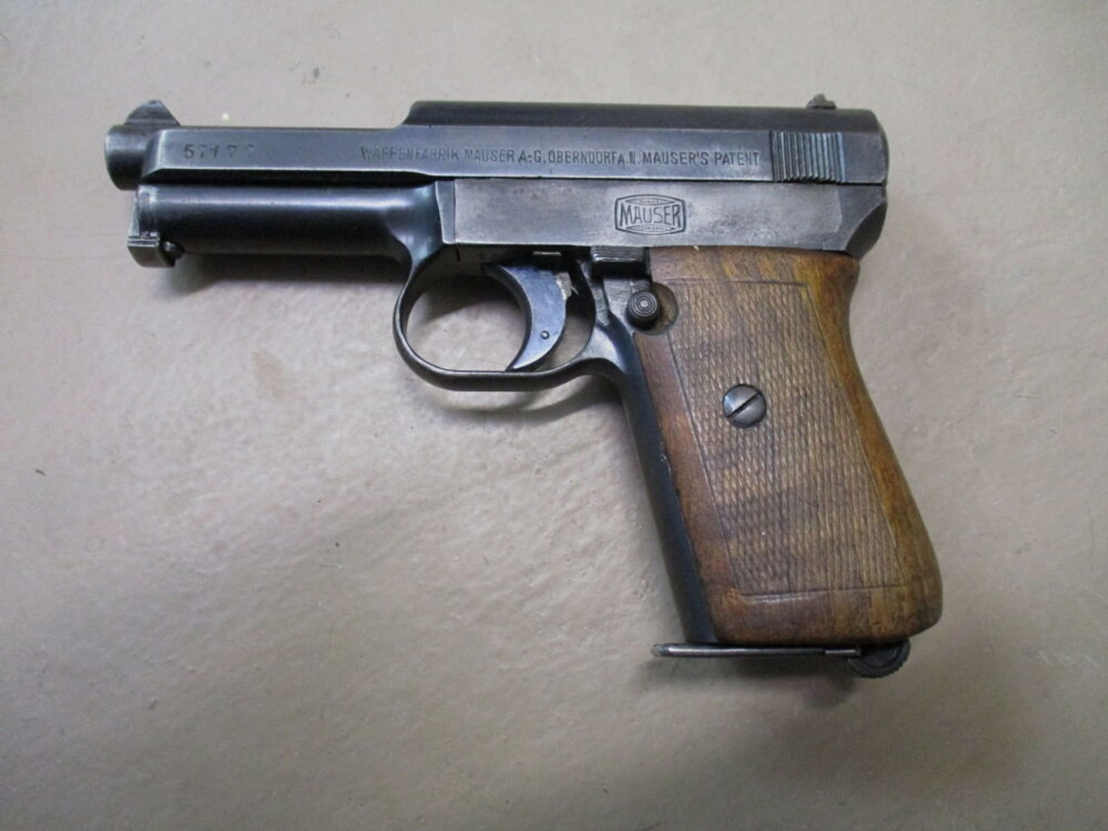 Pistole Mauser 1910/34 7,65 mm ohne Beschuß