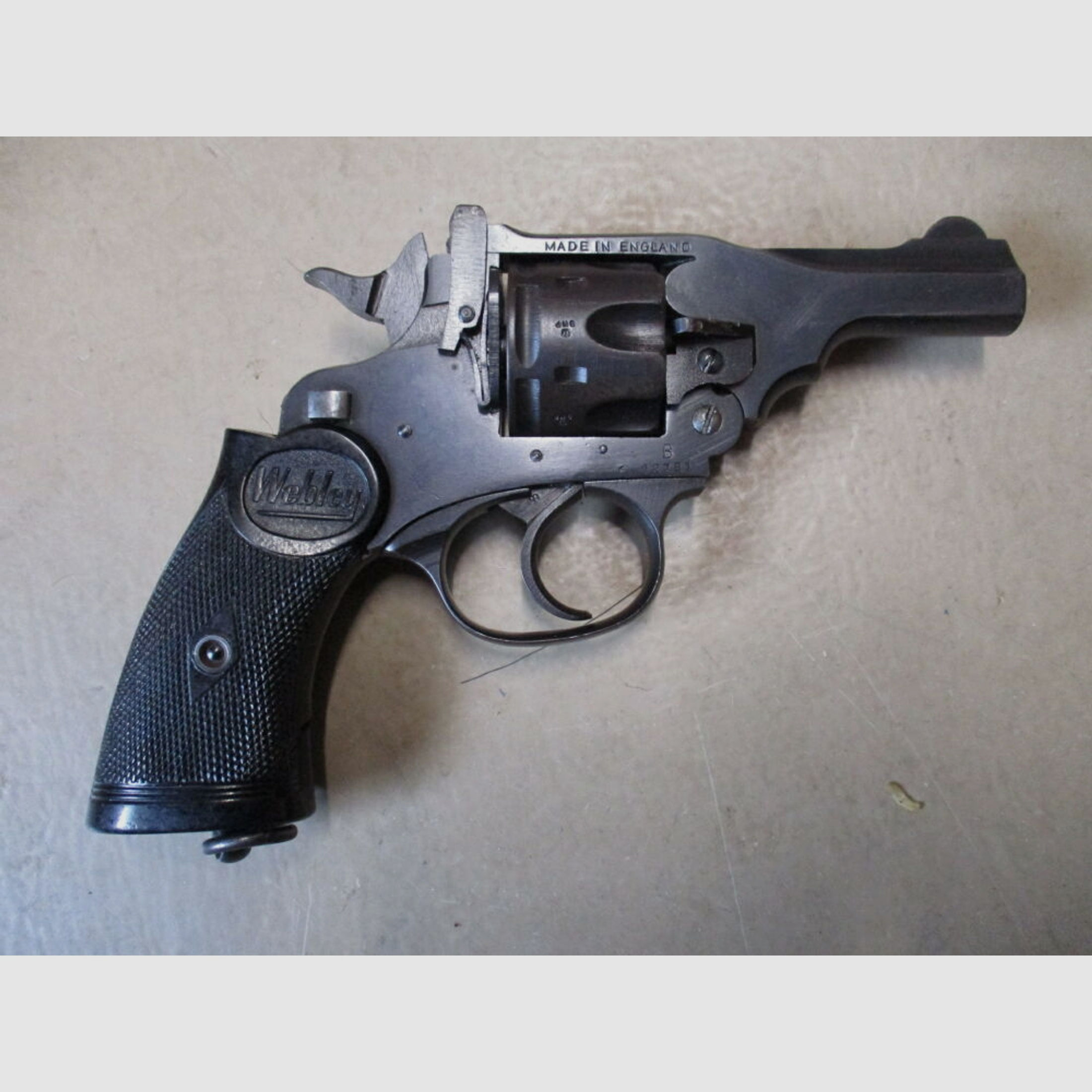 Revolver Webley 3" mit Sicherung .38 S&W	 MK IV