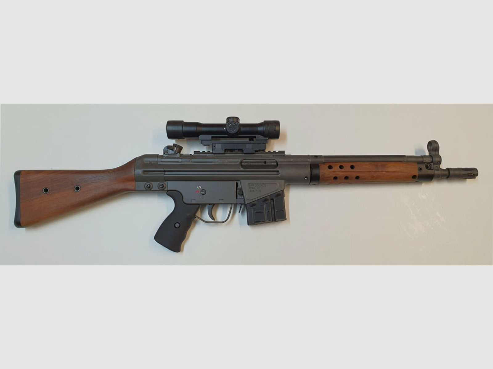 Heckler & Koch	 Klemm- / Schnellspann- Montage, Picatinny HK762A1 / HK416/ HK417 / MR308 / MR223 / D34mm H50mm