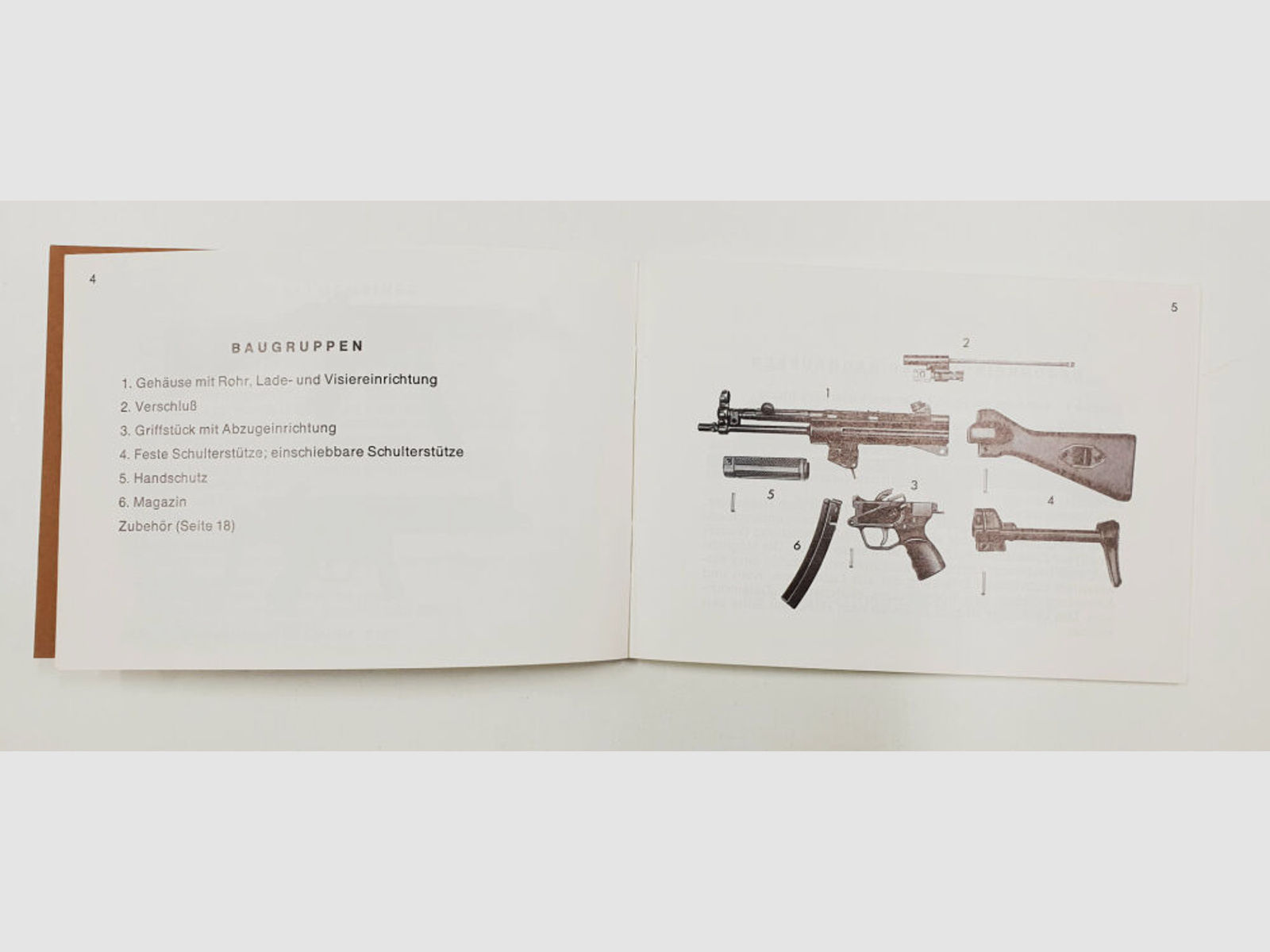 Heckler & Koch	 Handbuch Heckler und Koch ZOLL HK MP5Z MP5KZ MP5KA1Z MP5SDZ