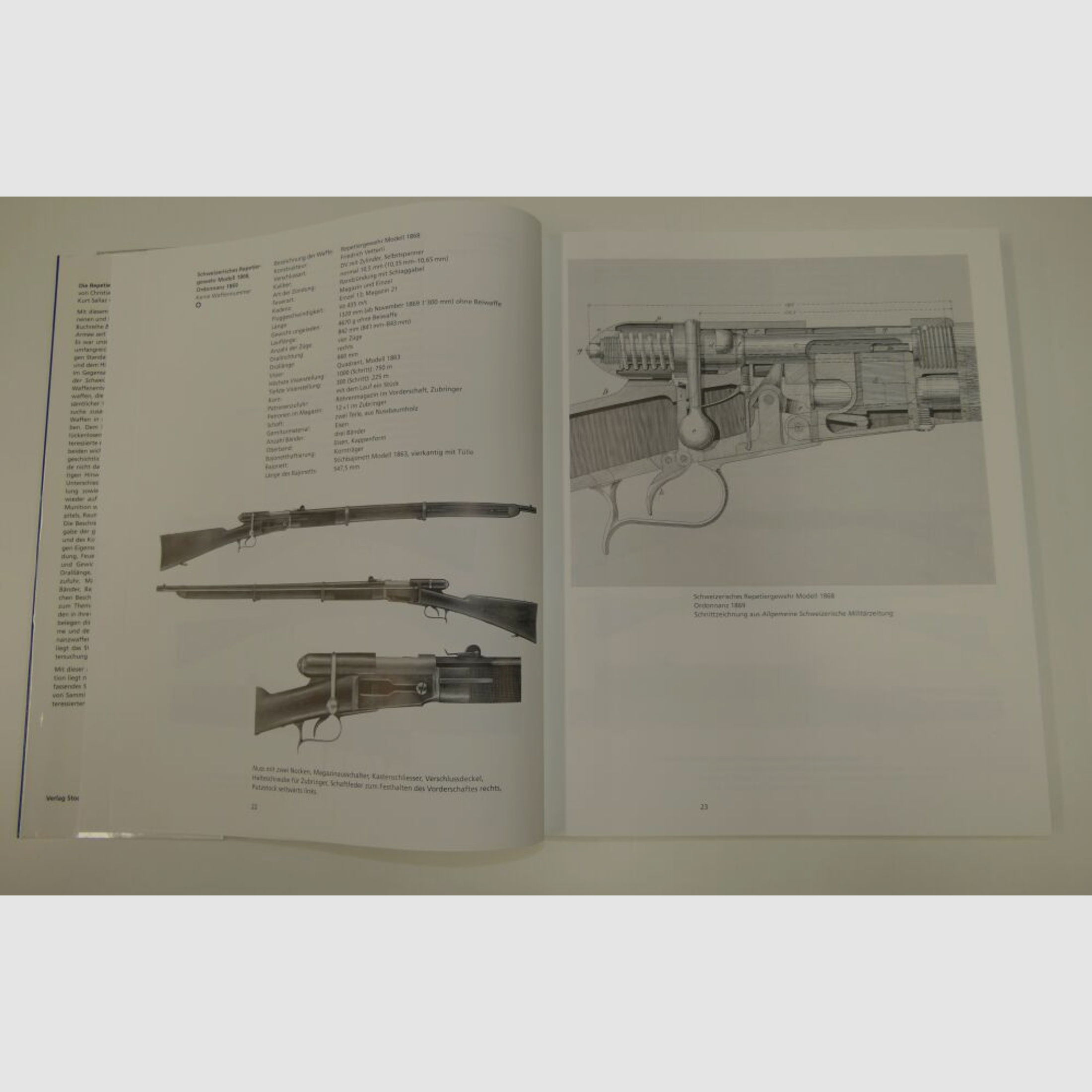 Verlag Stocker-Schmid	 Buch, Die Repetiergewehre der Schweiz, ausführliches Werk! Selten