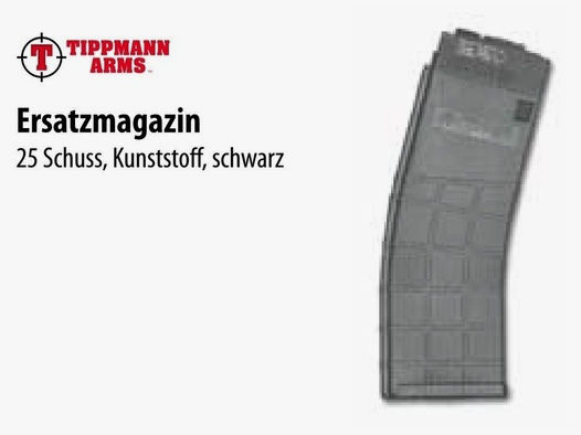 Tippman Arms	 Ersatzmagazin 25 Schuss für KK-Selbstladebüchse Tippman Arms (TIPPMANN-ARMS-MAGAZIN-25RD)