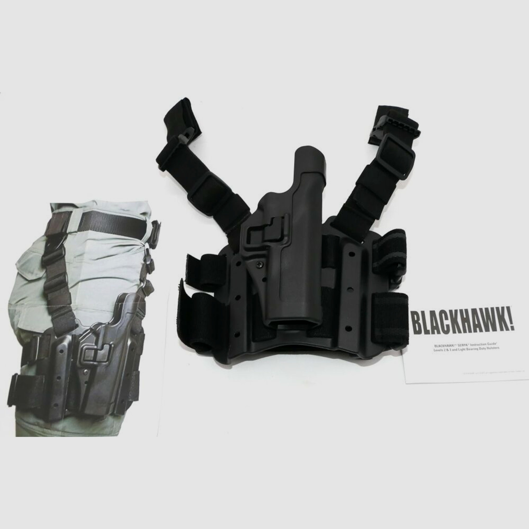 Blackhawk	 Blackhawk Glock Tactical Sepra Holster 17, 22, 19, 23, 31, 32 Rechts / Right