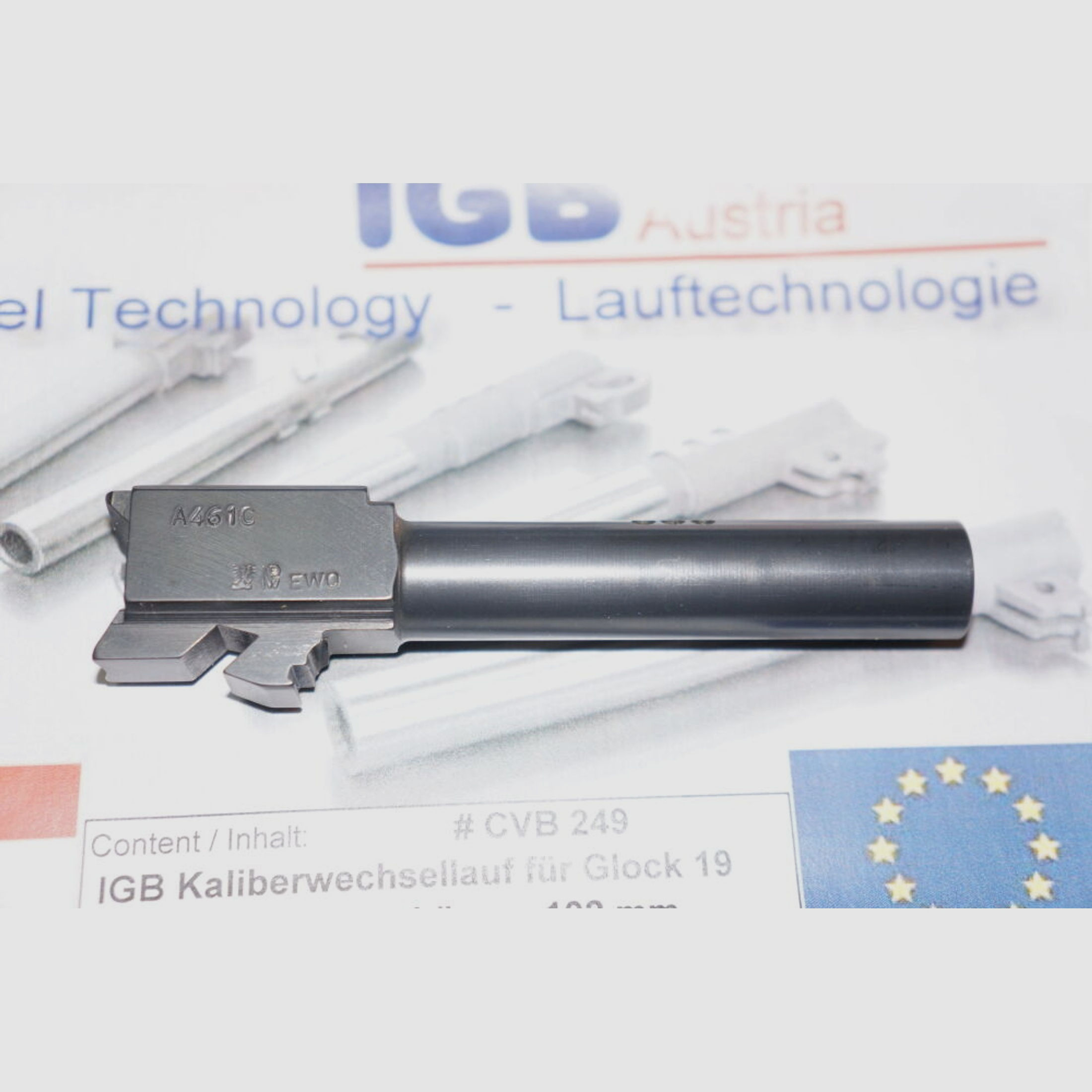 IGB Glock	 Wechsellauf IGB für Pistole Glock 19C im Kaliber 9x21 Inkl. Zubehör