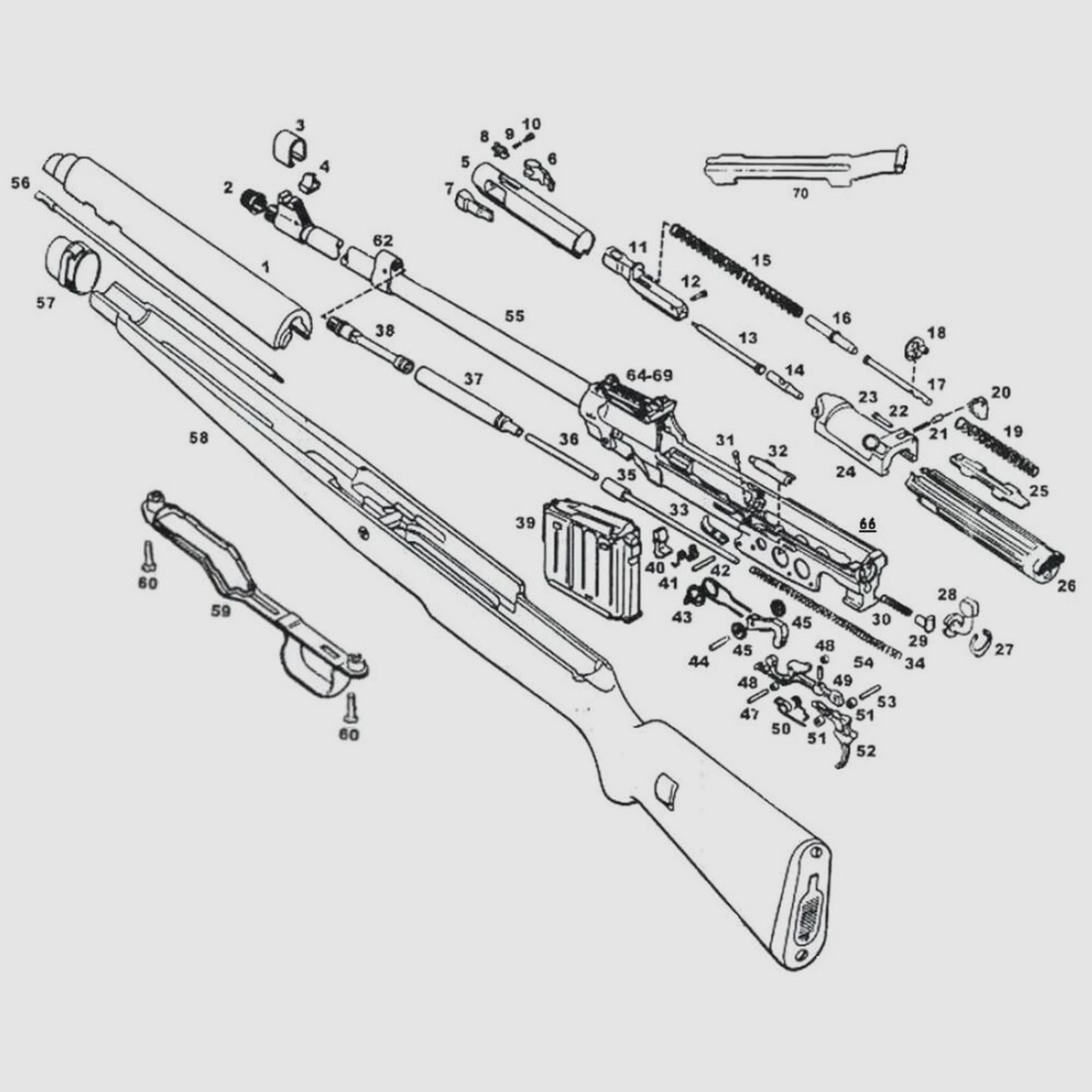 Gewehr 43 / Karabiner 43 ( G43 / K43 )	 [14] Schlagbolzendruckstück für Gewehr 43 / Karabiner 43 ( G43 / K43 ) original Ersatzteil