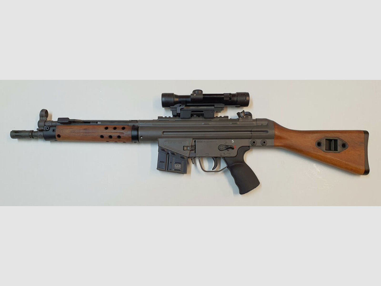 Heckler & Koch	 Klemm- / Schnellspann- Montage, Picatinny HK762A1 / HK416/ HK417 / MR308 / MR223 / D34mm H50mm