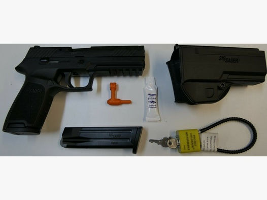 SIG SAUER	 Pistole SIG Sauer P320F im Kaliber 9mm Para (9x19) Inkl.Zubehör