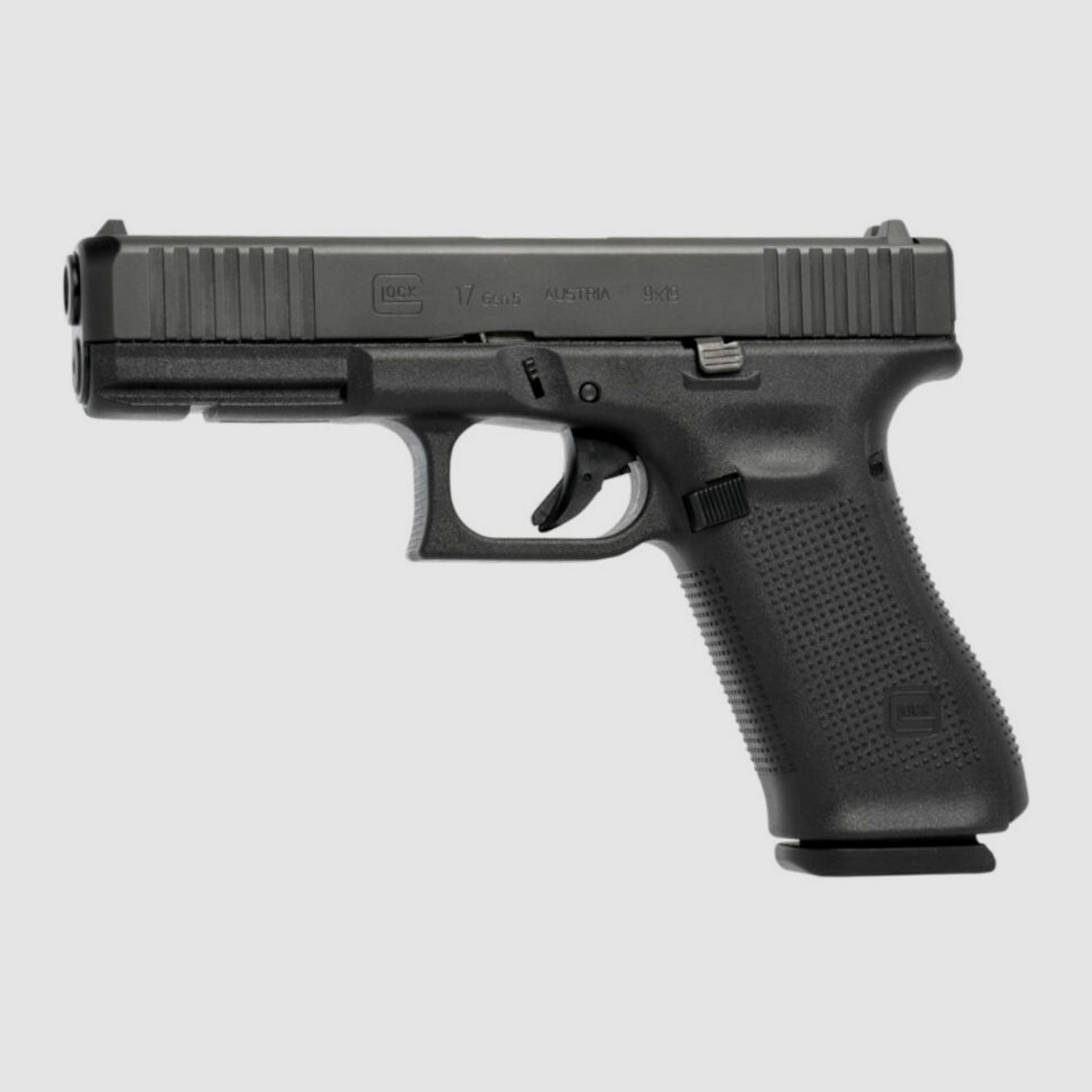 Glock	 Pistole Glock 17 Gen5 im Kaliber 9mm Para ( 9x19 ) Inkl. Zubehör