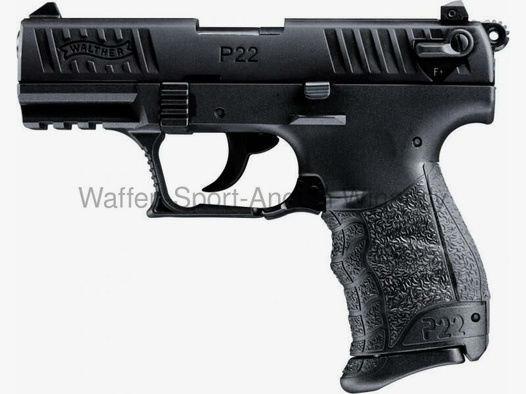 WALTHER	 P22 Q brüniert 9mm P.A.K. / 7