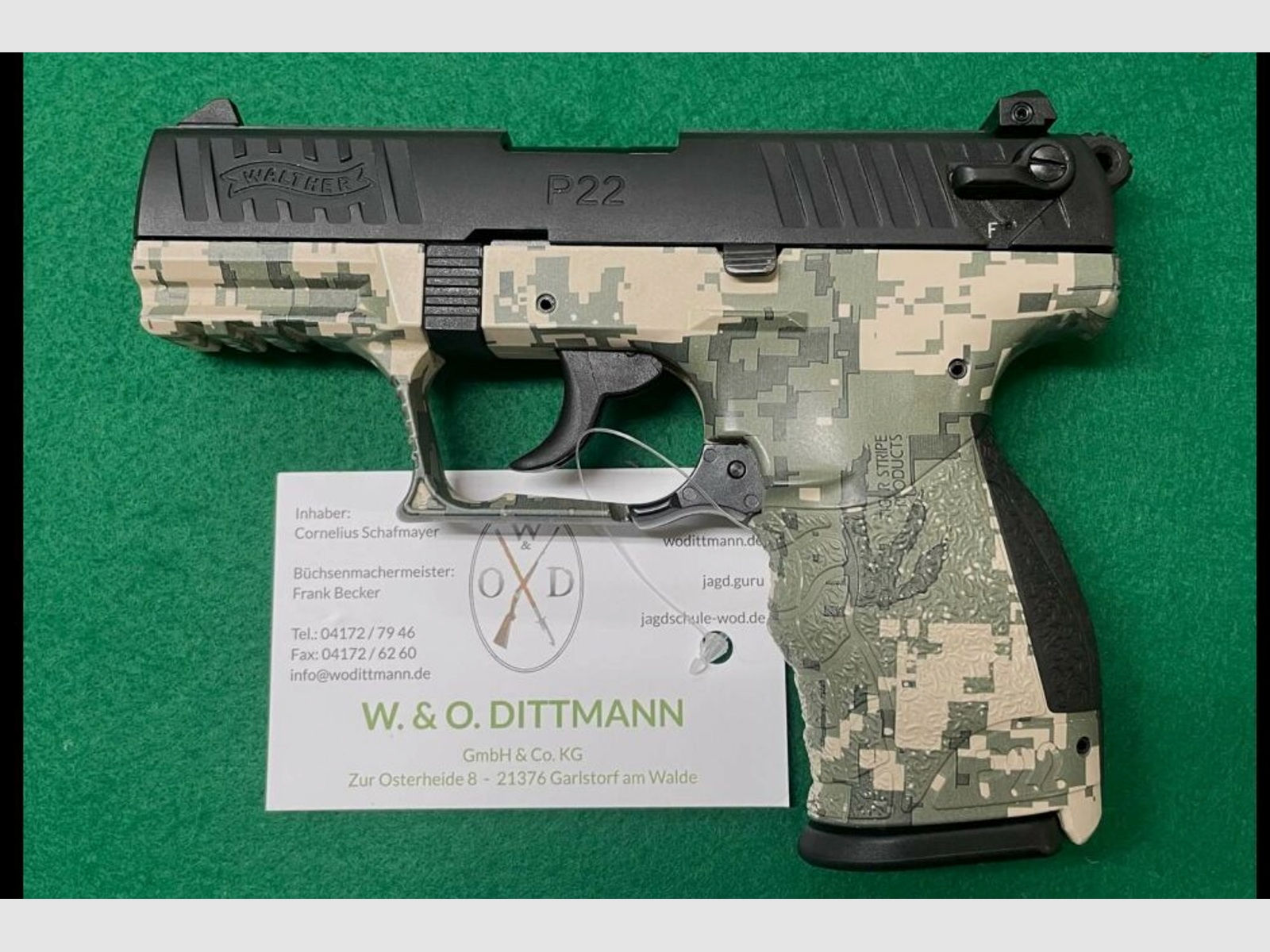 Walther P22Q - Digi Camo	 .22lr
