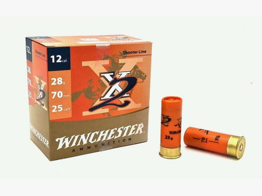 Winchester	 12/70 Winchester X2 28g / 7,5 Schrotpatronen 250 Stück