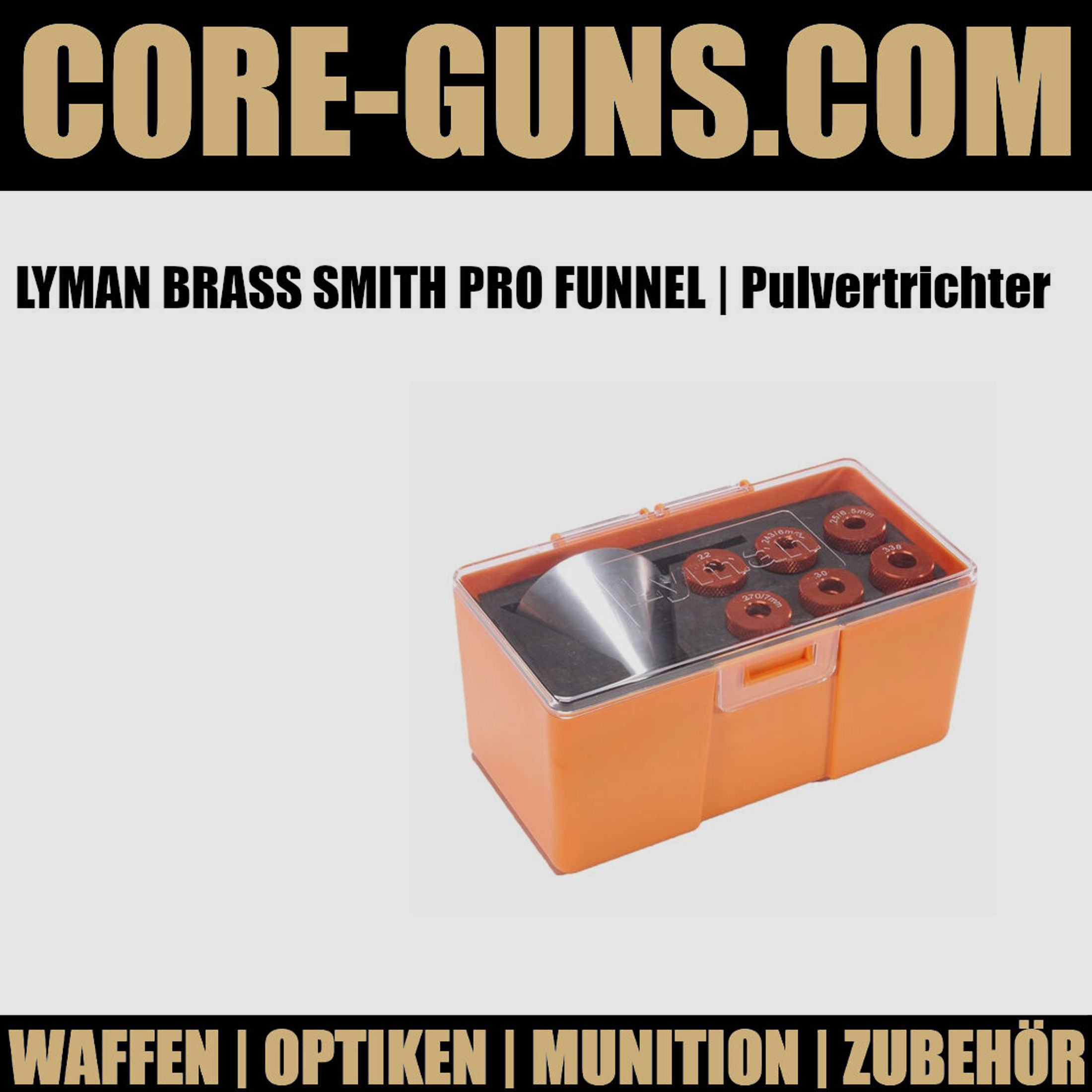 LYMAN BRASS SMITH PRO FUNNEL Pulvertrichter