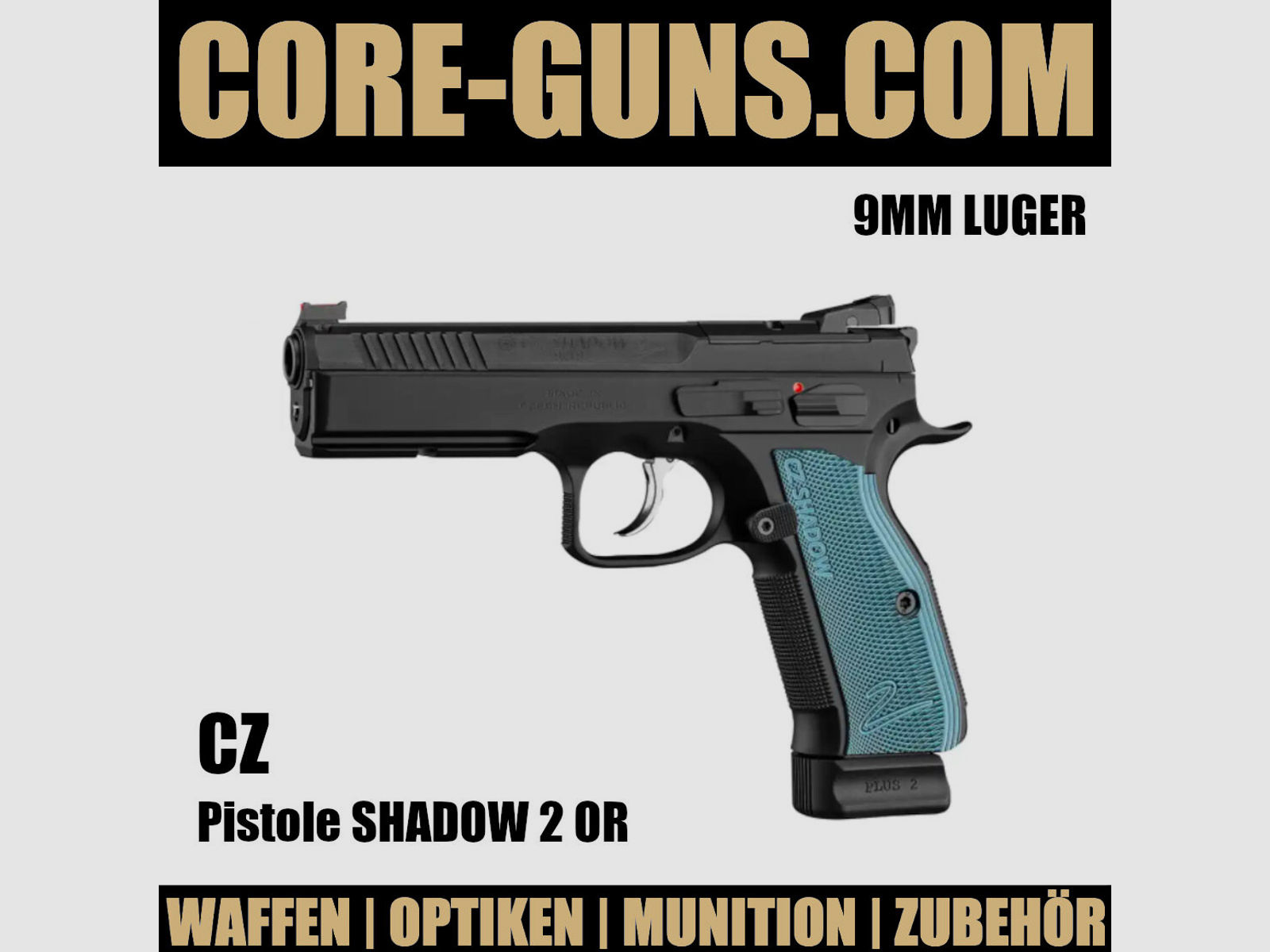 CZ Shadow 2 OR Optical Ready / 9mm Luger Pistole  (SA/DA)	 CZ Shadow 2 OR Optical Ready / UVP: 2028€