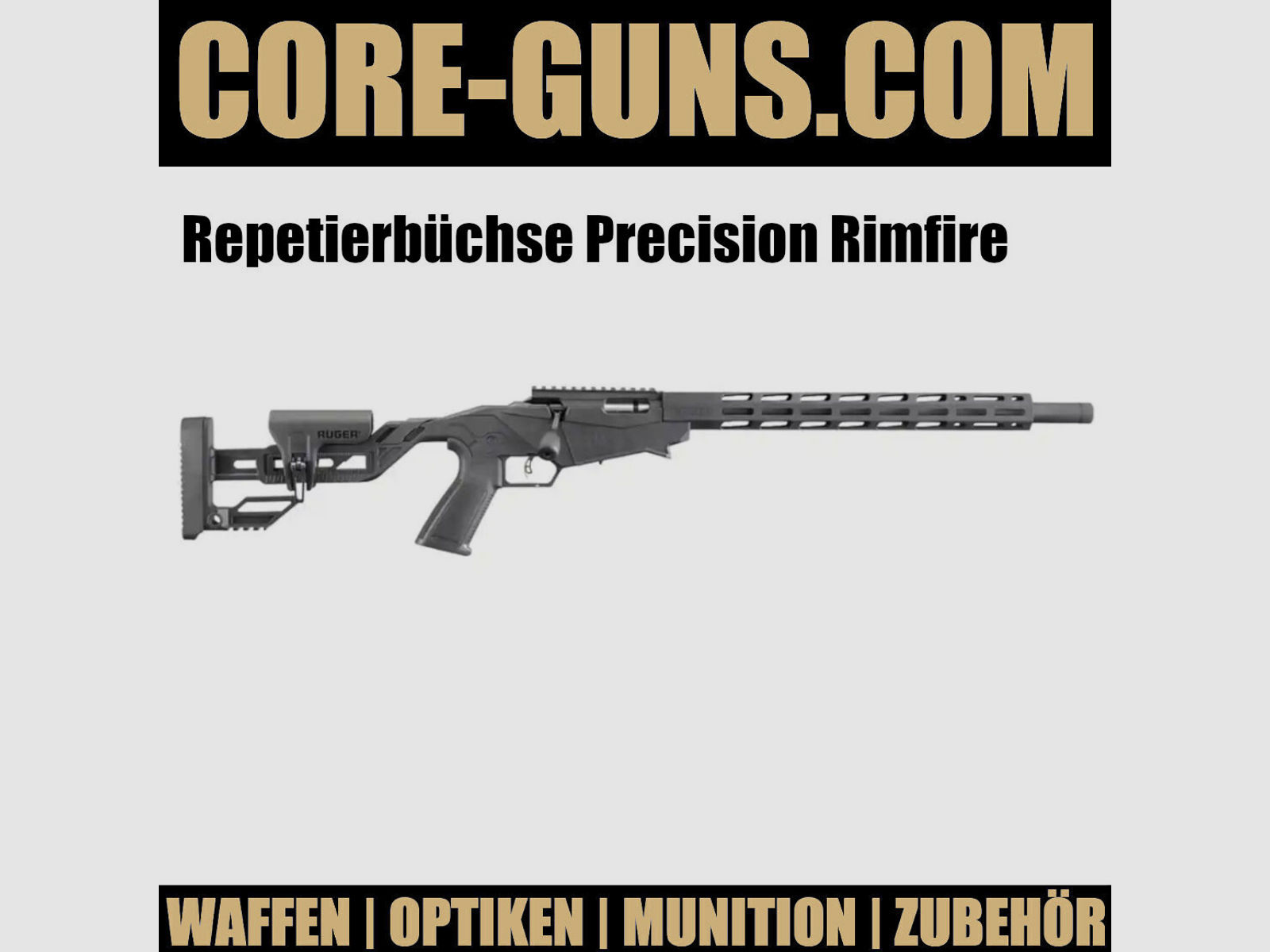 Repetierbüchse Precision Rimfire 22lr Ruger Precision Rimfire 22lr.	 mit verstellbaren Schaft - 10 Schuss