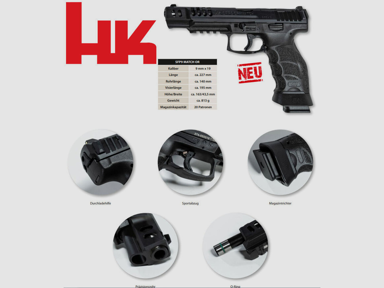 HK SFP9 Match OR - Heckler & Koch SFP9 Match OR - 9mm Luger	 HK SFP9 Match OR - Heckler & Koch SFP9 Match OR - 9mm Luger SFP 9