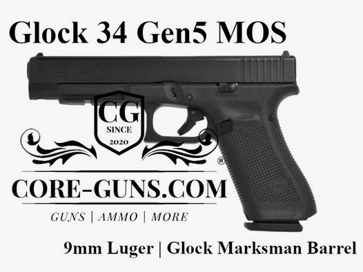 Glock 34 Gen5 MOS - Glock34 Gen5 Kaliber 9mm Luger - inkl. Versand	 Glock 34 Gen5 MOS - Glock34 Gen5 Kaliber 9mm Luger - inkl. Versand