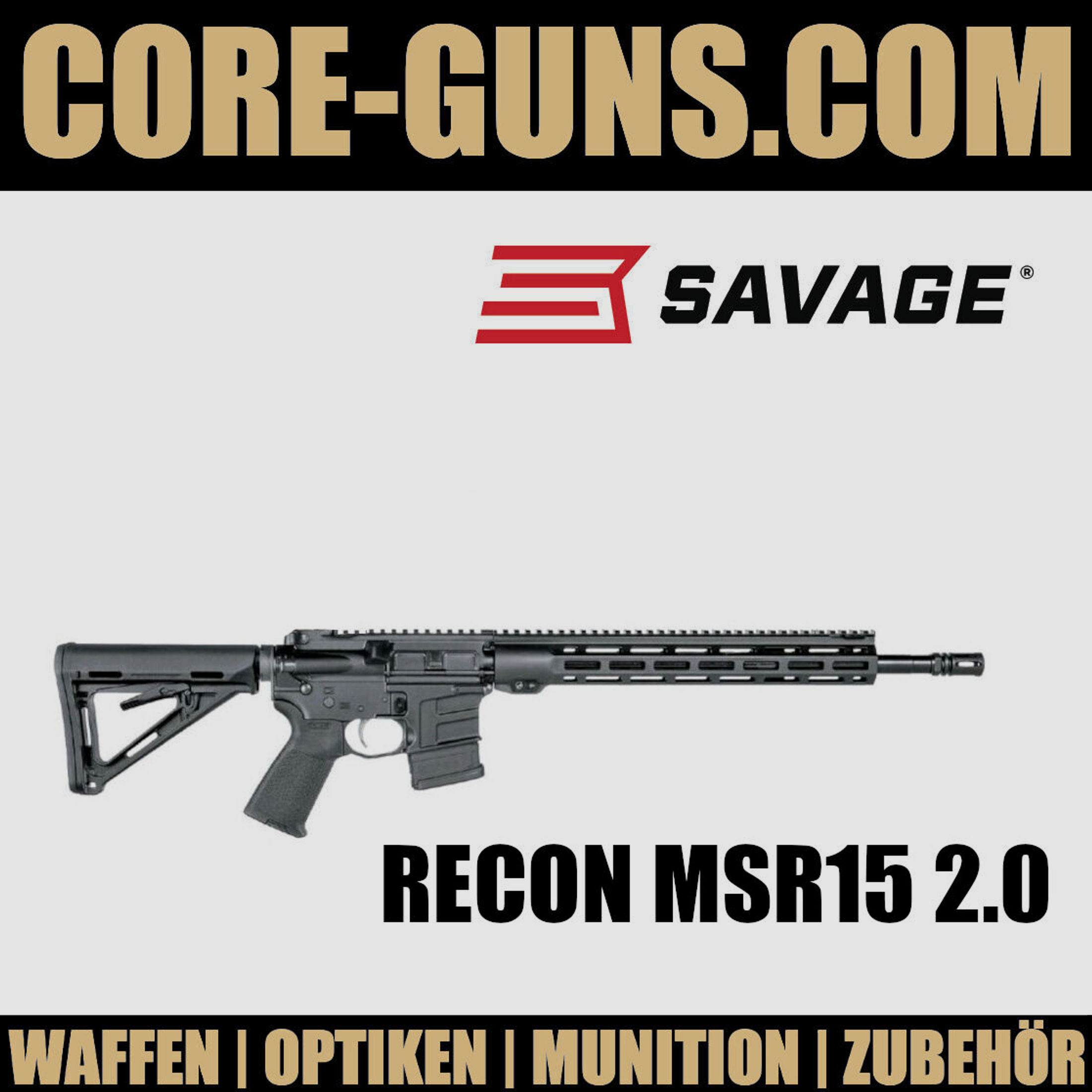 Savage Arms Recon MSR15 2.0 Kal. 223 Rem.  AR15 Savage MSR15	 Savage Arms Recon MSR15 2.0 Kal. 223 Rem. - Savage Recon - AR15