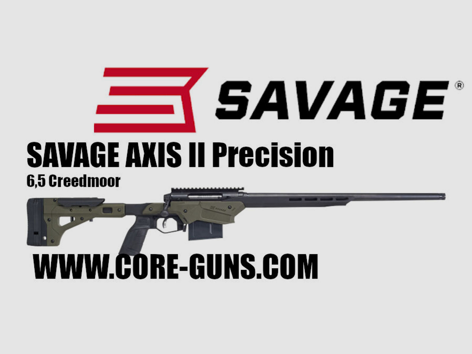 SAVAGE AXIS II Precision 308Win - Präzisionsrepetierer	 Savage Repetierbüchse Axis 2 Precision