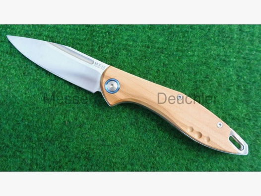MKM Maniago Knife Makers	 MKM FARA M390 Messer Stahl Olivenholz Design by Lucas Burnley