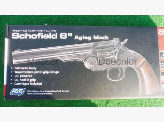 GSG German Sports Guns	 Schofield 6' Revolver Aging black