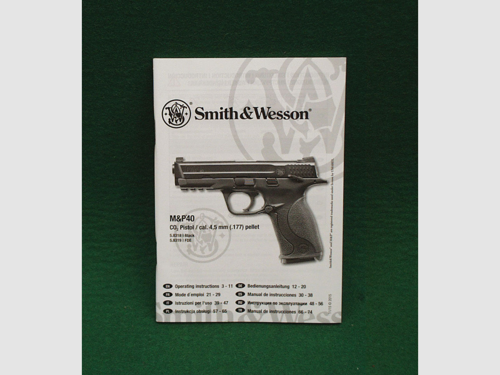 Umarex	 Smith&Wesson M&P 40, FDE, CO2 Pistole