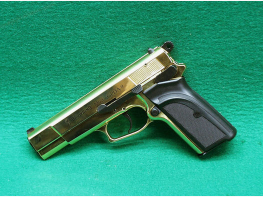Browning	 GPDA 9, gold-finish, 9mm P.A.K.