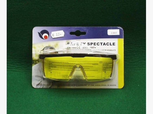 Safety Spectacle	 Schutzbrille, gelb