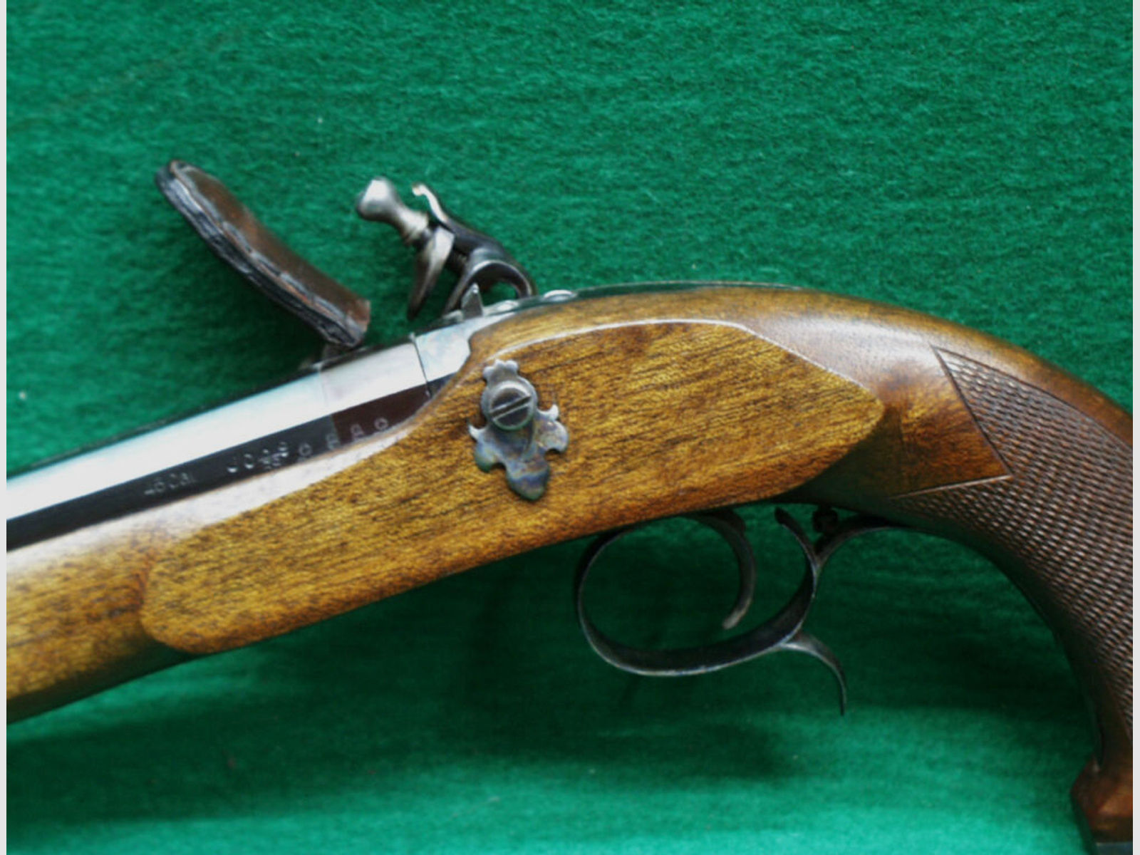 Artax	 Boutet Steinschloßpistole, Kal.45 glatt ,mit Fischhaut