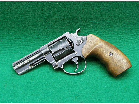 CUNO MELCHER	 ME 38 Magnum Revolver 9mm R.K. antik-Holz