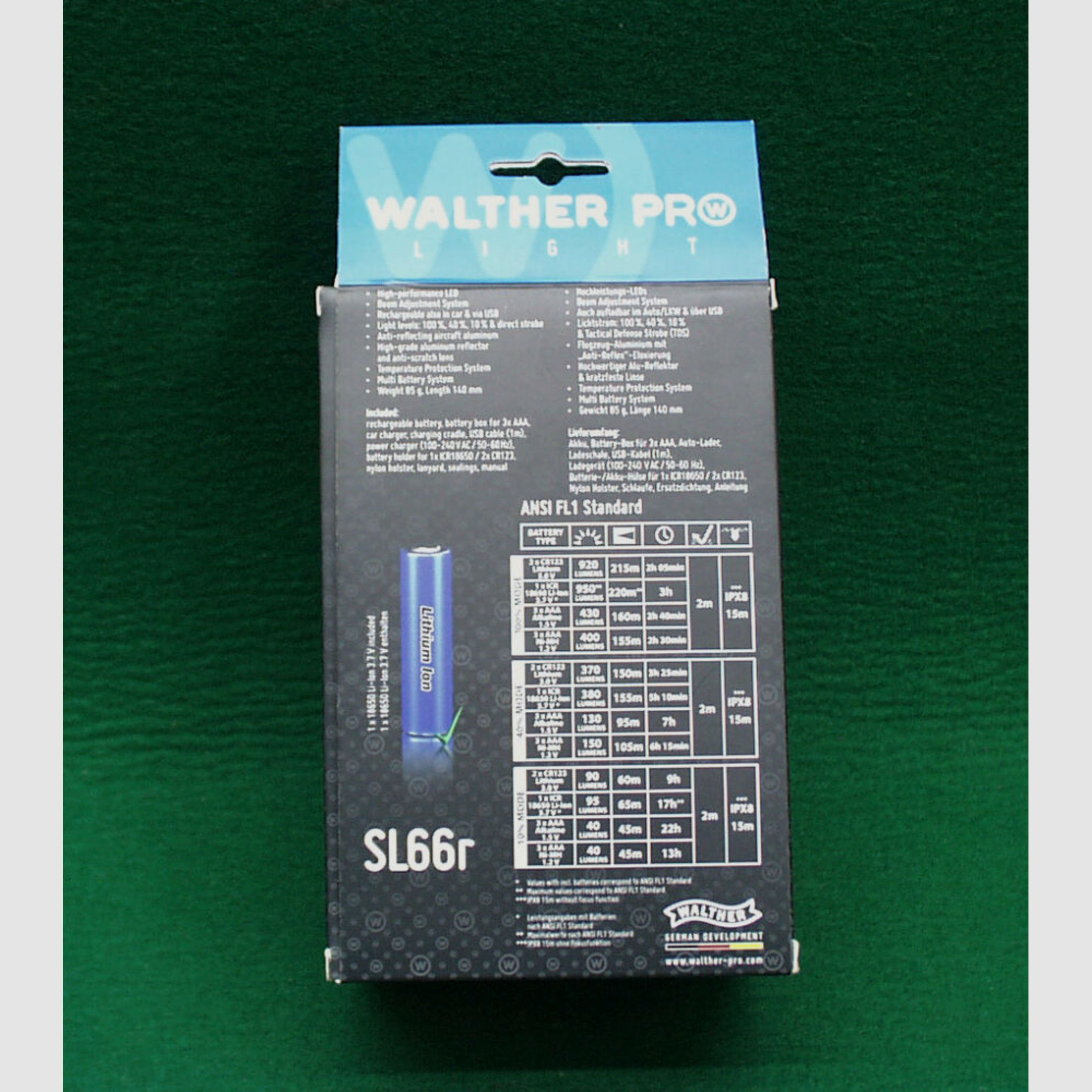 Walther	 SL66r Taschenlampe