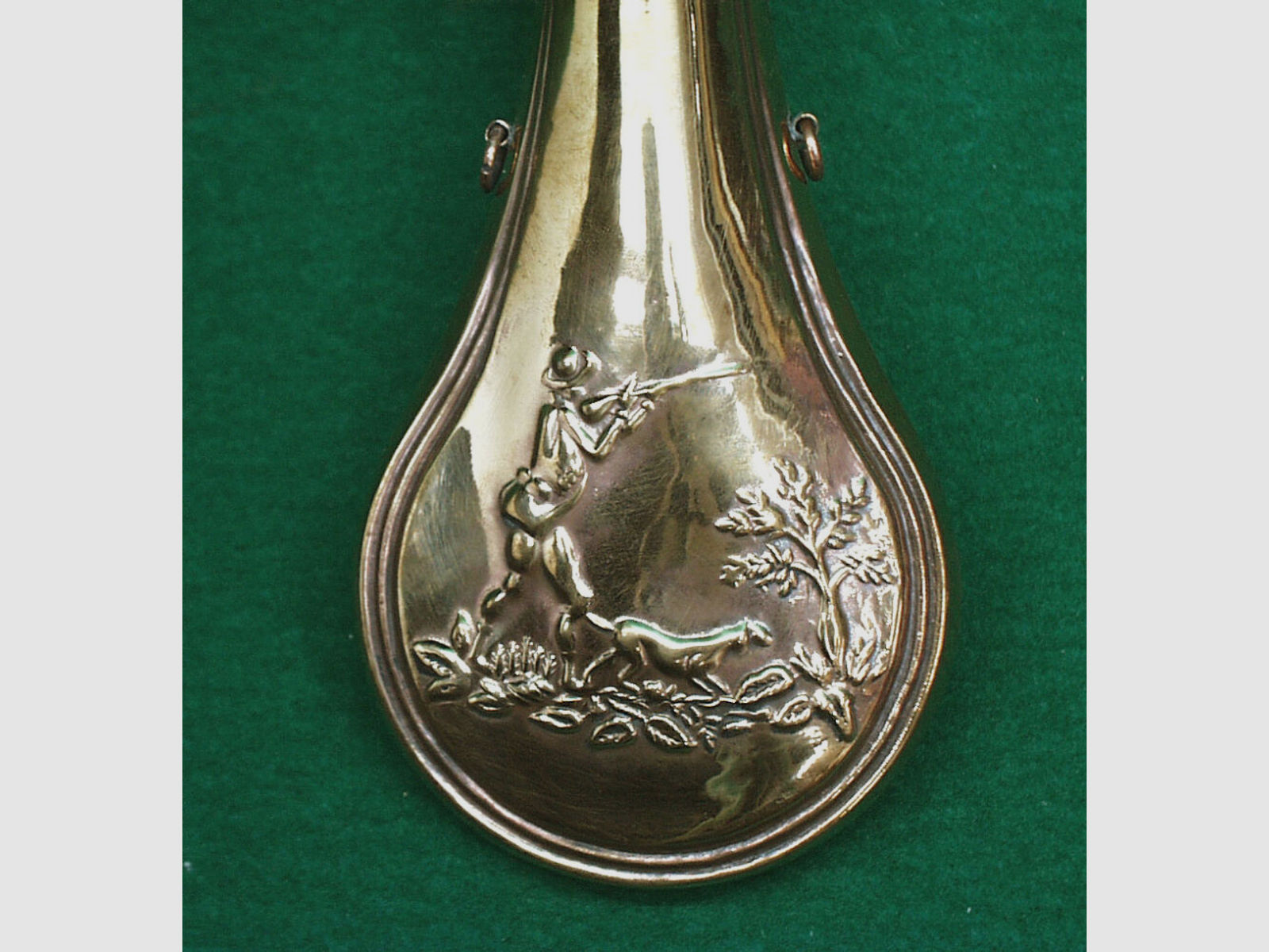 Indien	 Pulverflasche, Kupfer (Jäger)
