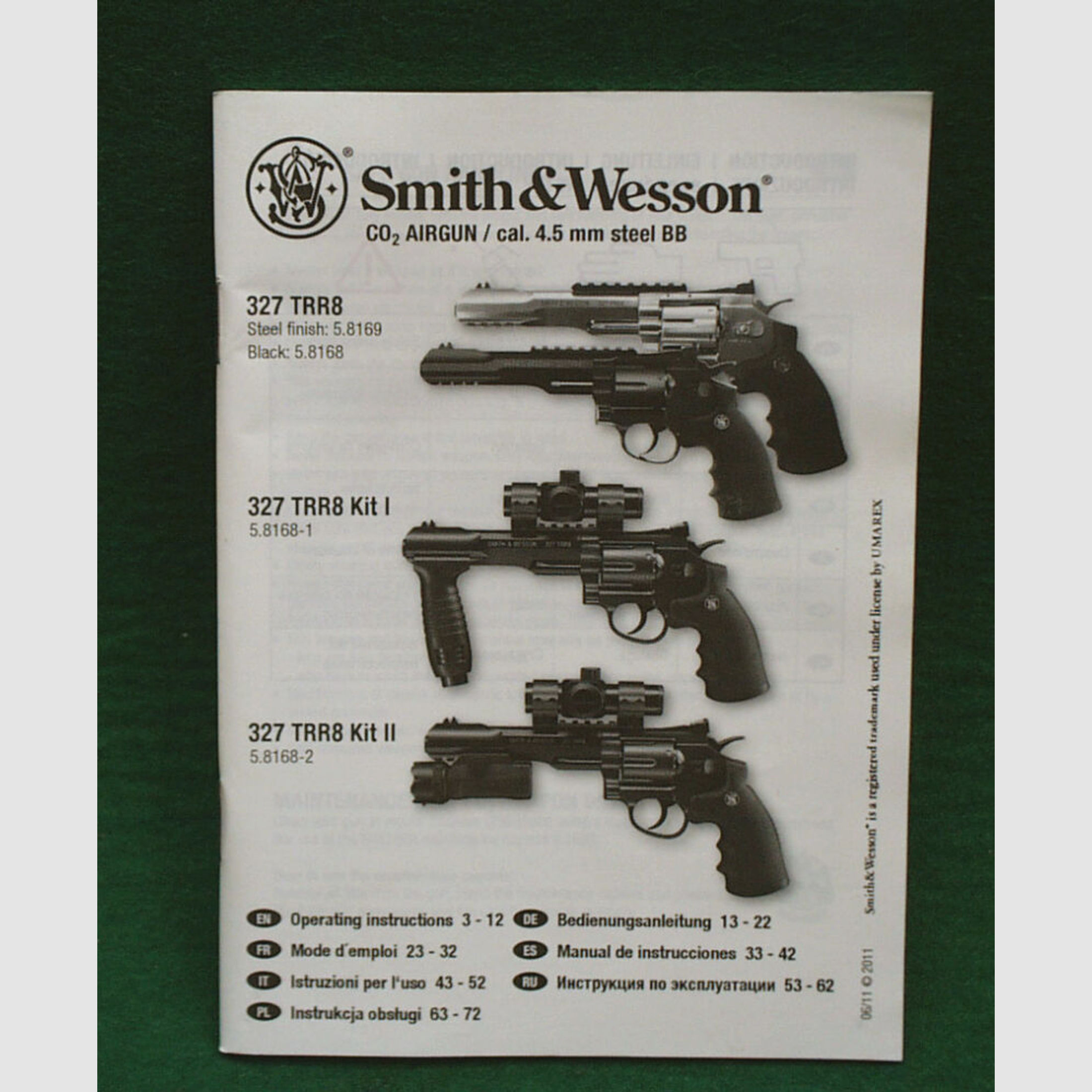 Smith&Wesson	 S&W Mod. 327 TRR8 I CO2 Revolver