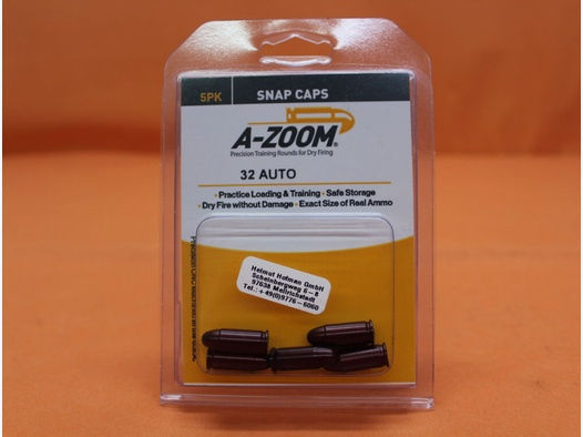 A-Zoom	 A-Zoom Exerzier-/ Pufferpatrone Alu 7,65mmBrowning/.32Auto Set mit 5 Stück (15153)