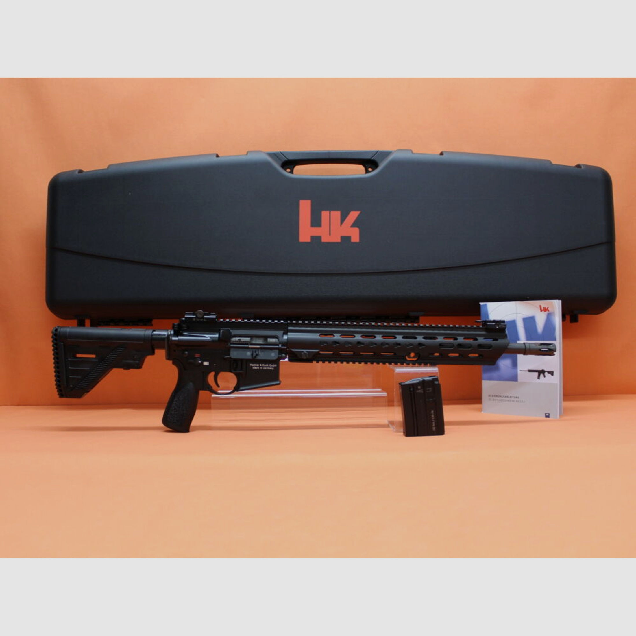 Heckler & Koch HK	 Ha.Büchse .223Rem Heckler&Koch/H&K MR223 A3 16,5" Lauf Schwarz HKey L, Gas-Piston-System AR-15/HK416