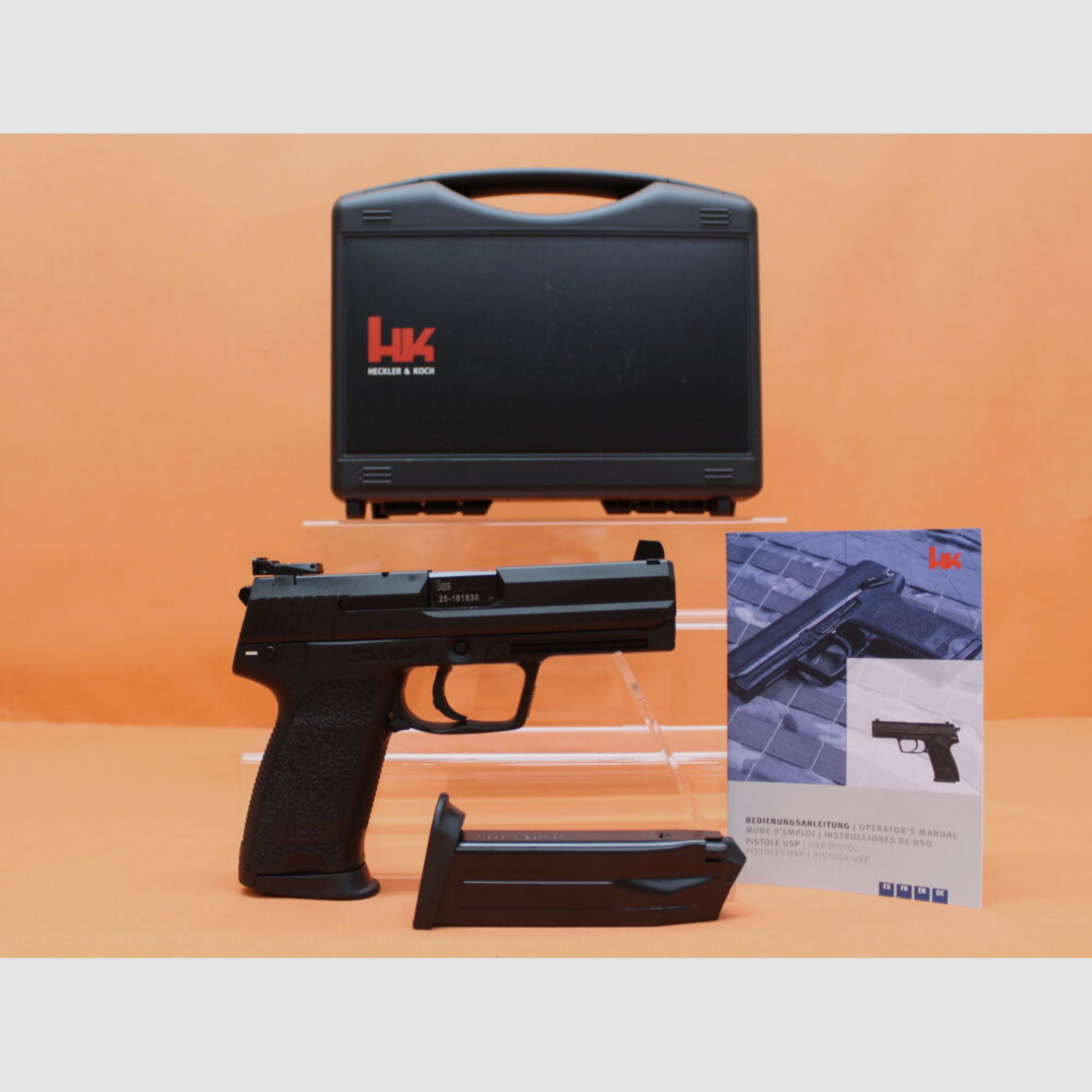 Heckler & Koch HK	 Ha.Pistole .45Auto Heckler&Koch USP Custom Sport 112mm Lauf/ Mikrometervisier (.45ACP/ .45A.C.P.)