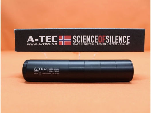 A-TEC	 Schalldämpfer 4,5-5,6mm A-TEC CMM AirRifle (1/2-20): (CMM4AR1220) mit Innengewinde, Alu schwarz