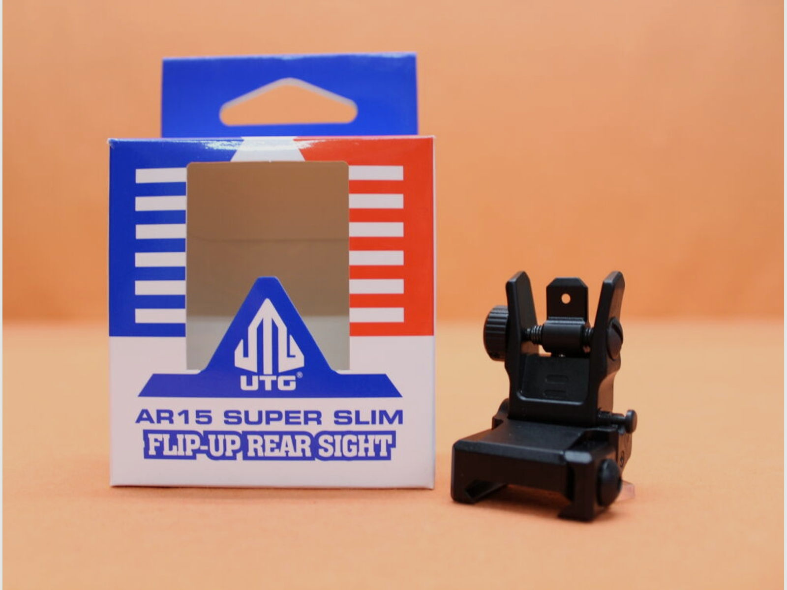 UTG - Leapers	 UTG Flip-Up Rear Sight Low Profile Compact (MNT-955)/ Klappbares Dioptervisier für Picatinnyprofil